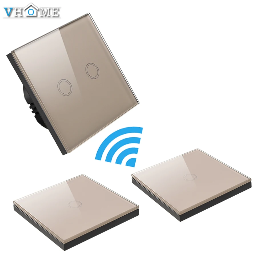 2GANG touch switch 2 REMOTE CONTROL