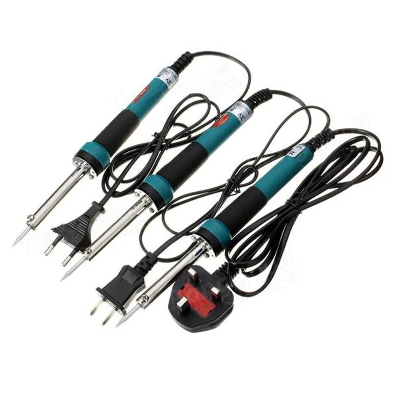

30W Electric Temperature Gun Welding Soldering Iron Solder Tool HK 110V- 220V Plastic Handle Electric Iron Blue