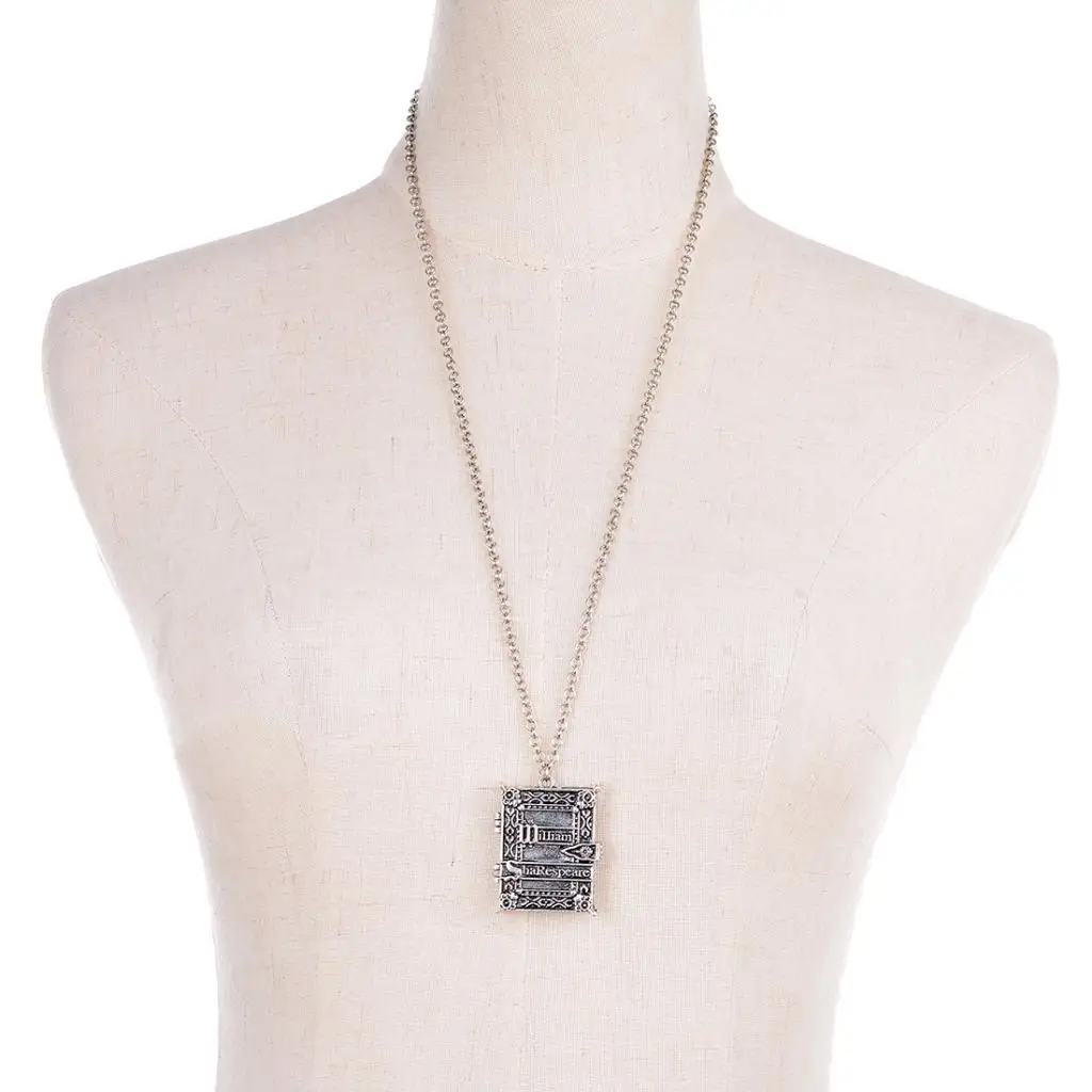 Gothic Openable Box Pendant Photo Frame Locket Charm Necklace Accessories