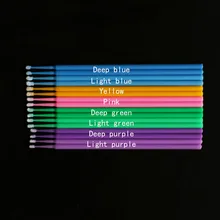 5*100 шт Полуперманентная Вышивка ватные тампоны микро щетка тампон для татуировки Одноразовые наращивание ресниц индивидуальный аппликатор