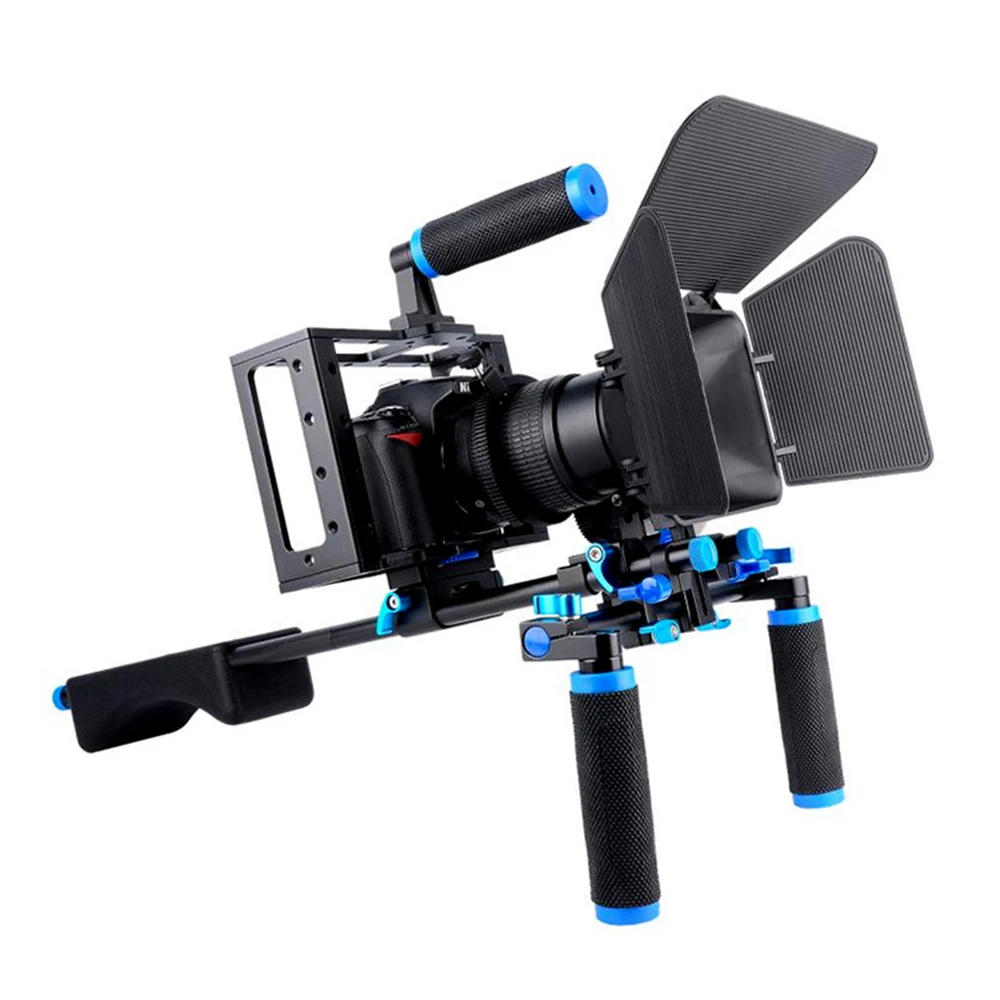 Yelangu DSLR Rig Camera Cage Kit Shoulder Stabilizer System Video Rig