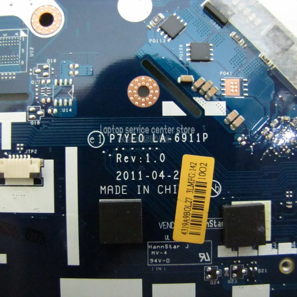 Nokotion P7YE0 LA-6911P اللوحة المحمول لشركة أيسر أسباير 7750 MBRN802001 7750Z إنتل hm65 ddr3 mb. RN802.001 أعمال المجلس الرئيسي