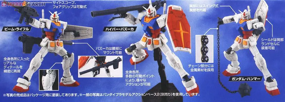 Bandai 1/144 HGUC GUNPLA стартовый набор 2 GUNDAM версия G30TH мобильный костюм сборные модели