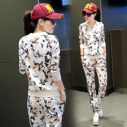 Survetement 2016 New Print Hoodies Women Casual Sweatshirt Fashion O neck Tracksuit Women Women s Costume