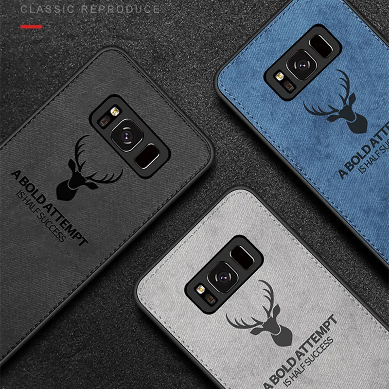 Роскошный тканевый чехол с оленем для Samsung Galaxy M30 M20 A70 A50 A30 Note 9 8 S10 S9 S8 Plus