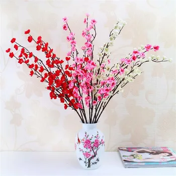 

8Pcs Fake Plum Blossom Simulaion Wintersweet Plums for Wedding Home Party Showcase Decorative Artificial Flowers