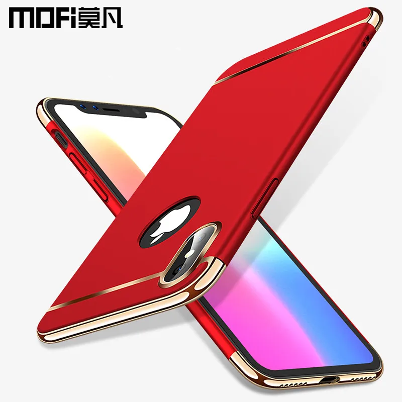 Чехол Крышка корпуса ля iPhone x MOFi оригинальная жесткая спина сустав capas для iphone