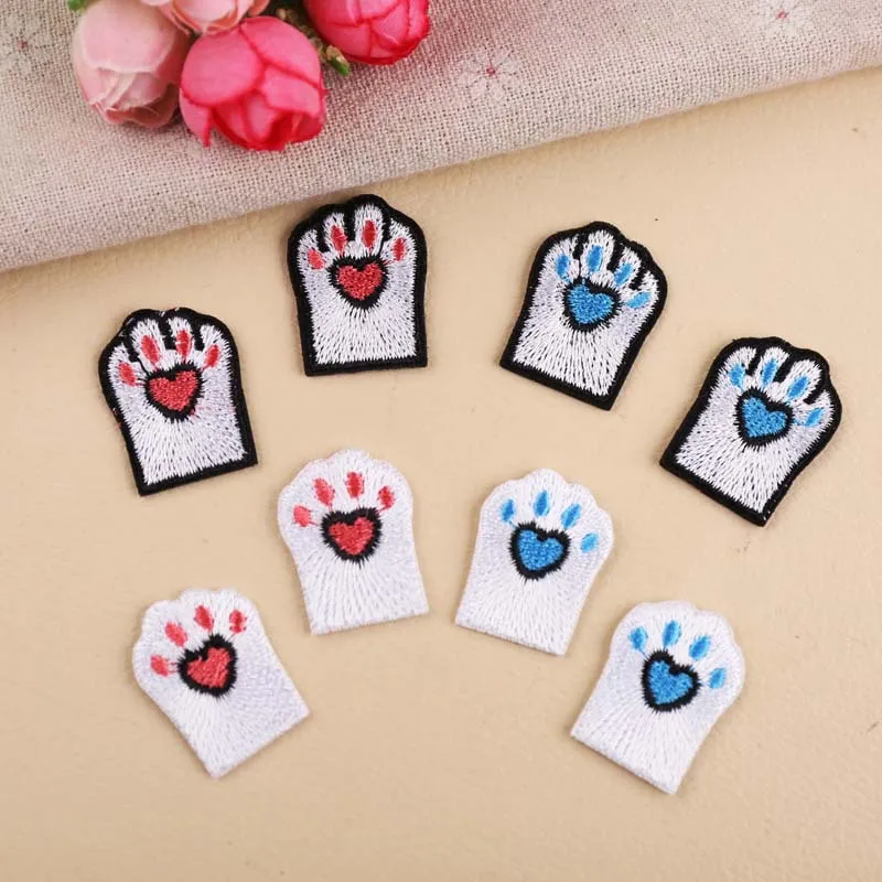 

Cat Foot Iron On Patch Clothing Embroidered Sewing Applique Sew On Fabric Badge Apparel Accessories Patches