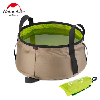 

NatureHike 10L Ultralight Outdoor Camping Shower Nylon Folding Water Bucket Washbasin Portable Wash Bag NH15Z002-L