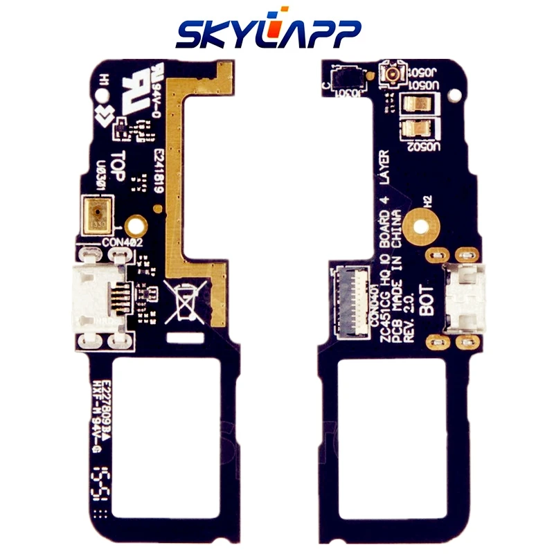 

New Flat Cable For Asus ZenFone C (ZC451CG) microphone charge connector Board Flex Ribbon Flexible Flat Cable Free shipping