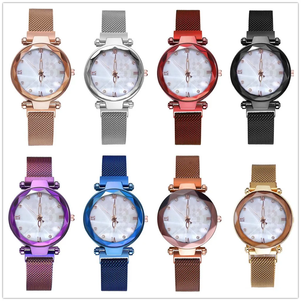 

High-End New Watch Ladies Vibrating Network Red Mesh With Trend Quartz Watch