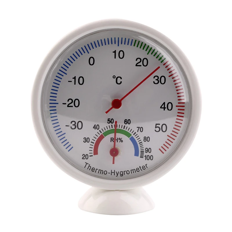 

Pet Thermometer Hygrometer Dial Type Temperature Humidity Monitor with Detachable Base