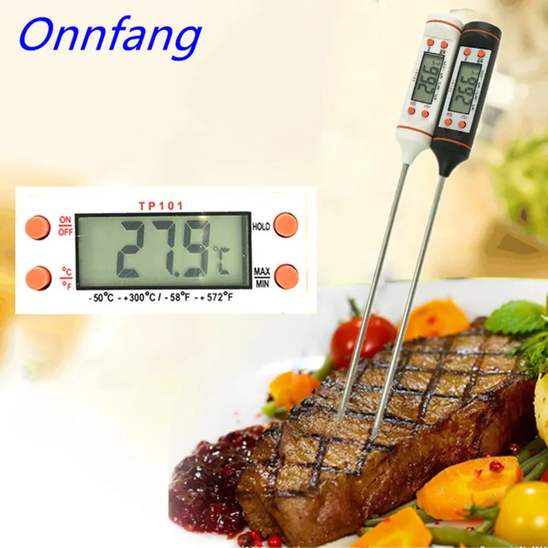 Onnfang кухонный цифровой термометр для еды, мяса, барбекю, столовой, торта, конфет, жарки, еды, температуры, бытовой термометр для приготовления пищи