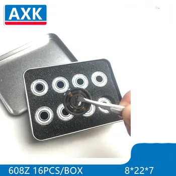 

16PCS ABEC11 AXK Speed White Ceramic Roller Skating Shoes Skate Shoes Bearing 608 8*22*7mm 608rs