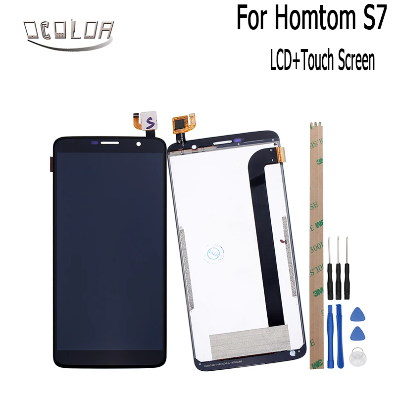 Ocolor 5 дюйма для HOMTOM S7 ЖК-дисплей Дисплей и Сенсорный экран + инструменты клей