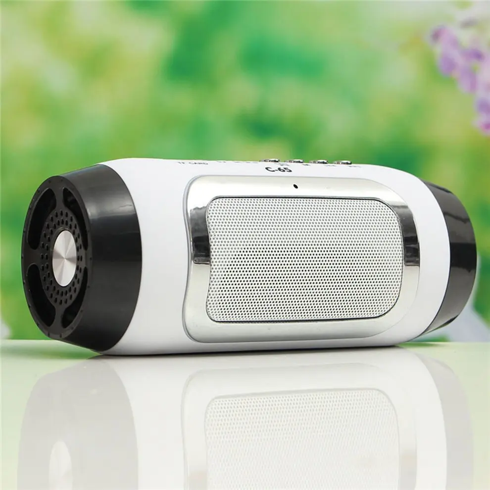 

10PCS Portable Wireless Bluetooth Speaker Mini Stereo Speaker Bucket Shape MP3 FM For Smartphone Tablet PC Support TF Card