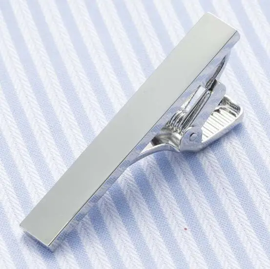 20pcs/lot 4cm Silver Short Tie Clips Wedding Suit Groom Plating Bright Tie Pin Tie Clip Business