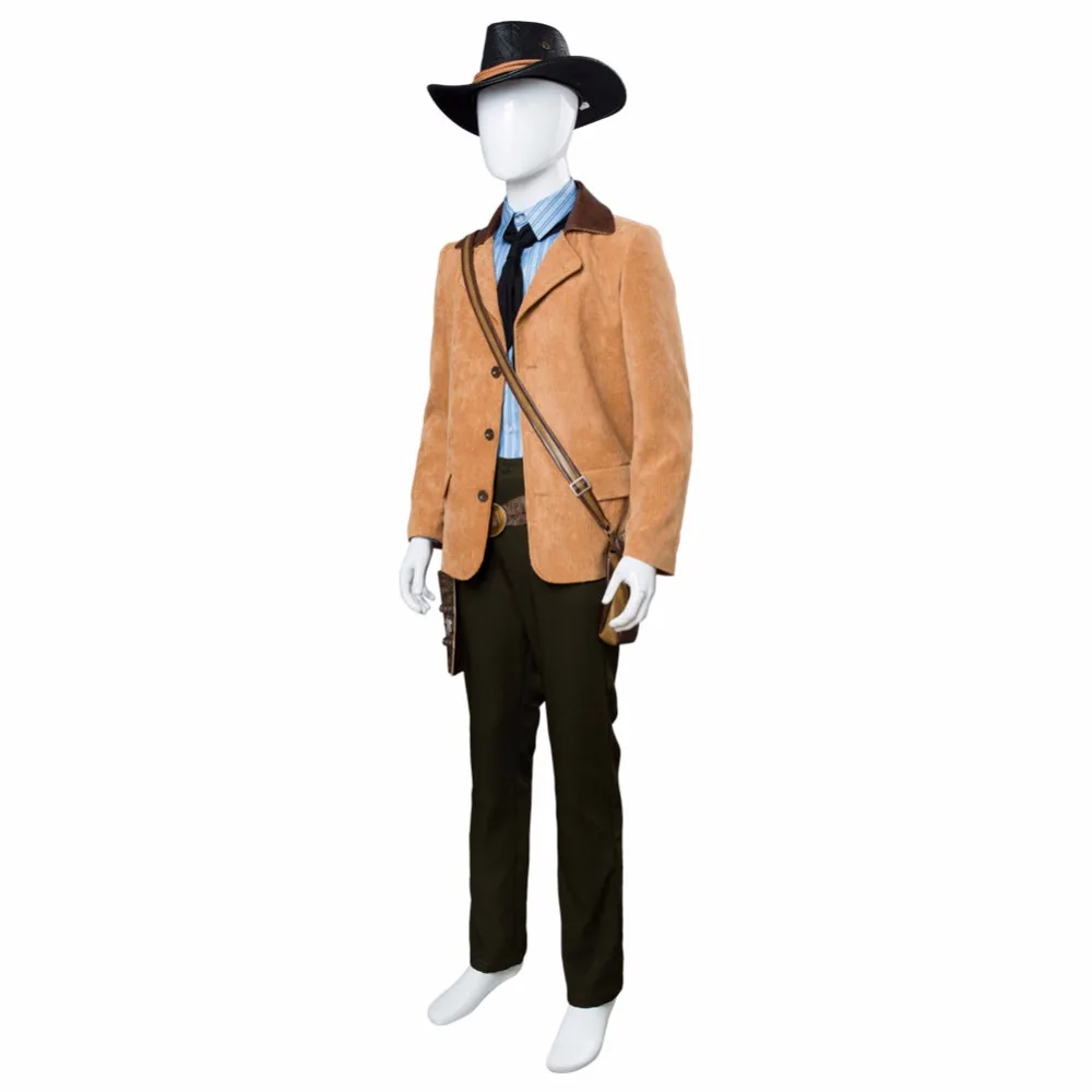 Red Dead Redemption 2 Arthur Morgan Cosplay Costume Outfit Hat Full Set Men Halloween Carnival Custom Made image 3