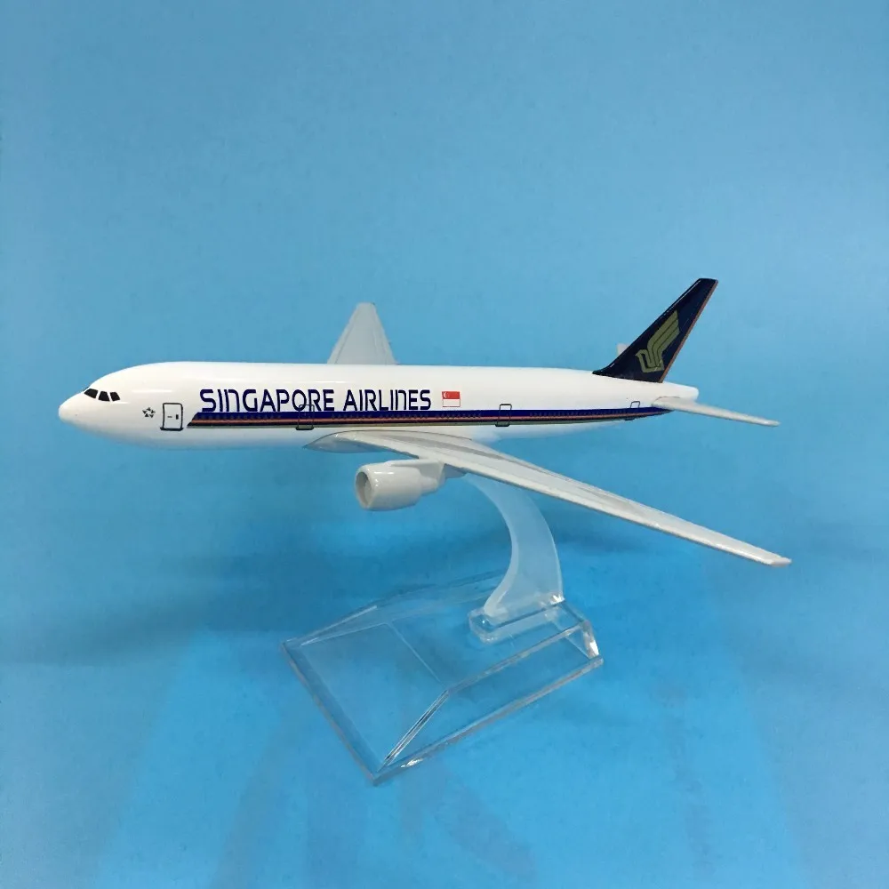 Модель самолета JASON TUTU модель Singapore Airlines Боинг 777 отлитый под давлением 16 см 1:400