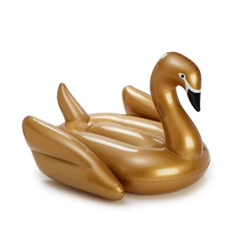 

3 Types 150CM Gaint Swimming Ring Inflatable Float Golden Swan Adults Children Pool Floats Inflatable Swim Seat Water Toys