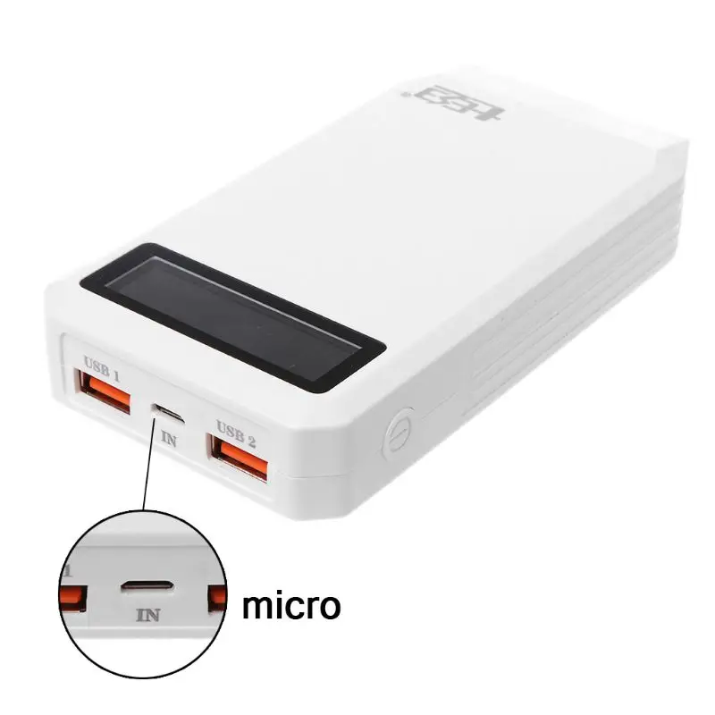 Двойной USB QC 3,0 выход 3x18650 батареи DIY power Bank Box держатель Чехол быстрое зарядное устройство для мобильного телефона планшета ПК(без аккумулятора