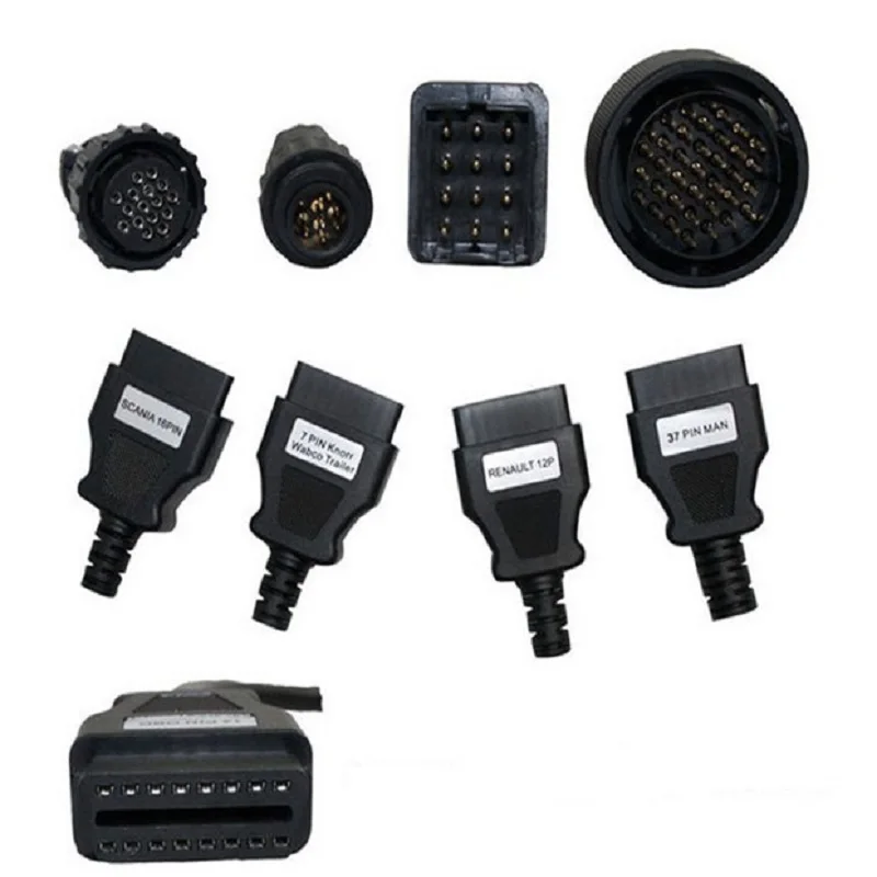 2016 High quality truck Truck cable 8 full set cables OBD2 Diagnostic OBD OBDII OBD 2 Connect Cable For TCS CDP Pro-5