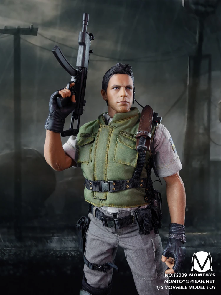 

MOMTOYS TS009 1/6 Resident Evil Chris 12inch Collectible Action Figures