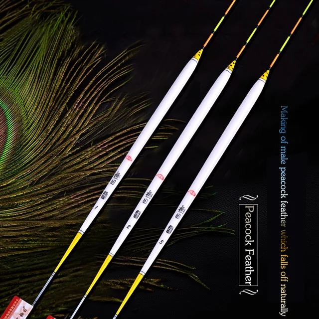 High Quality Peacock Feather Fishing Floats 1 3 Carp&Crucian Float