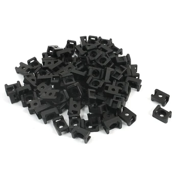 

4.5mm Width Tie Cable 5.2mm Mounting Screw Saddle Base Holder 90 Pcs