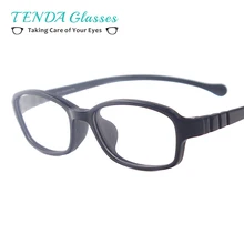 Детские цветные овальные резиновые оправы, легкие очки для близорукости по рецепту