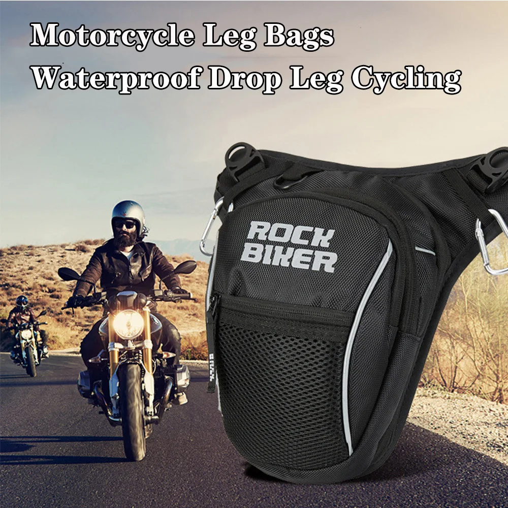 

Fashion Motorcycle Funny Drop Belt Leg Bag Pouch Pack Outdoor Casual Waist bag Oxford Waterproof Waistpack Motorbike Bag Black