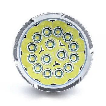 

38000LM 15x XM-L T6 LED Flashlight Torch 4x 18650 Hunting Light Lamp C3