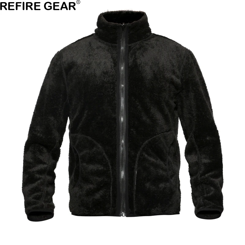 ReFire Gear камуфляжная Двусторонняя флисовая куртка для мужчин зимняя термальная