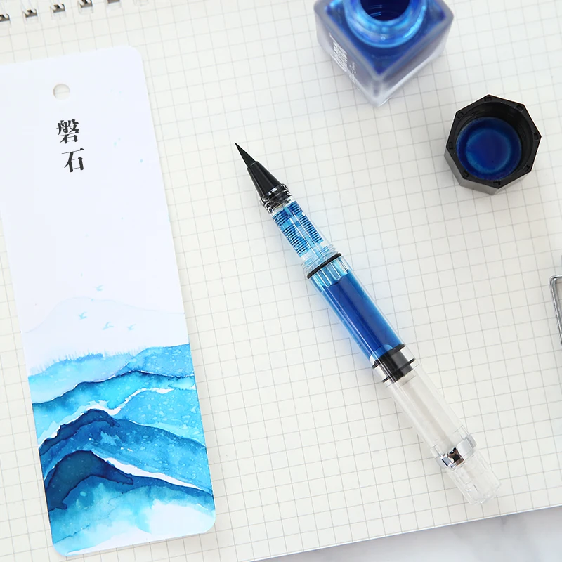 JIANWU 1 шт. золотые Порошковые чернила креативная каллиграфия перьевая ручка