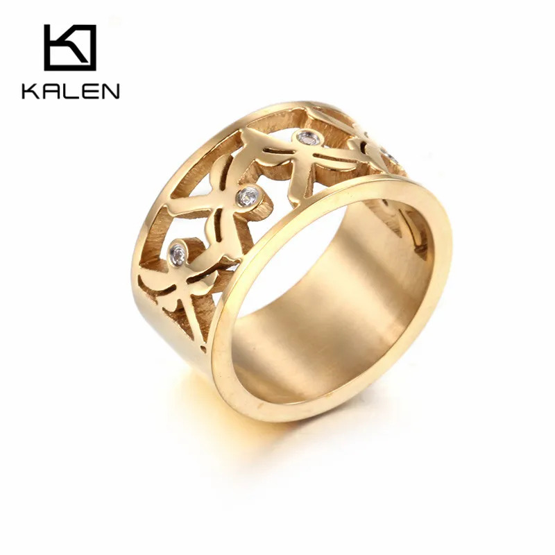 

Kalen High Quality Stainless Steel Fashion Five Pcs Dragonflies Insect Ring For Women Gold Color Jewelry Drop Shipping Suppliers
