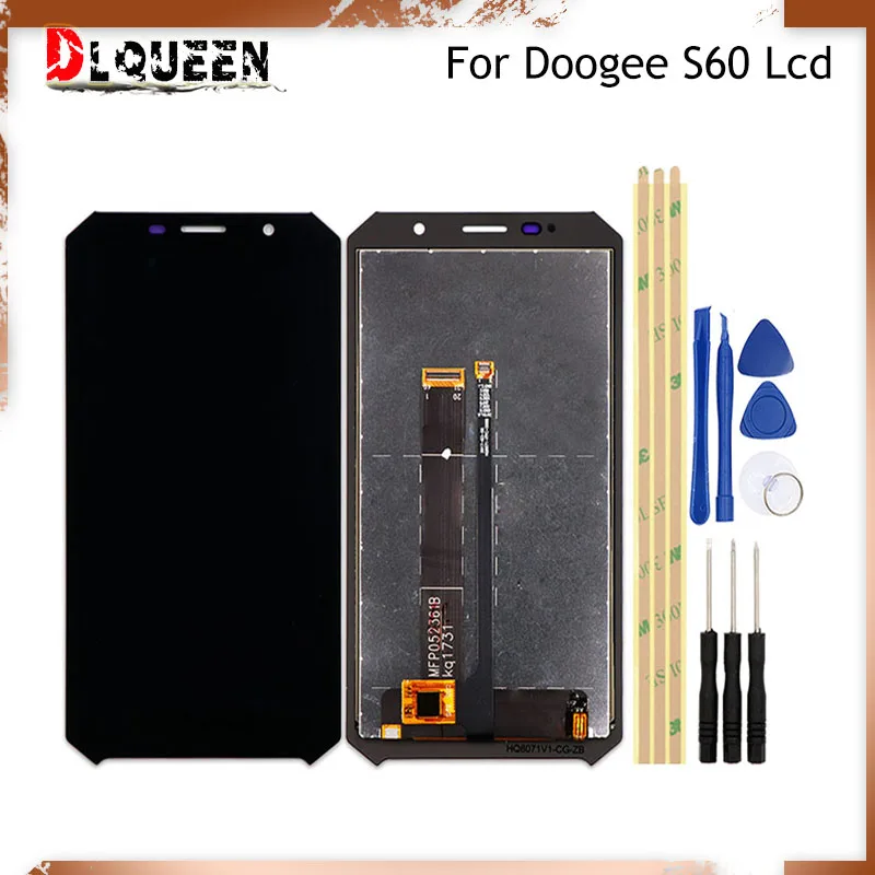 For Doogee S60 LCD Display+Touch Screen 5.2 inch 100% Tested Digitizer Glass Panel Replacement | Мобильные телефоны и