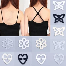 Новая бабочка в форме сливы здоровые материалы красивое невидимое нижнее белье плечевой ремень противоскользящая пряжка невидимая застежка для бюстгальтера