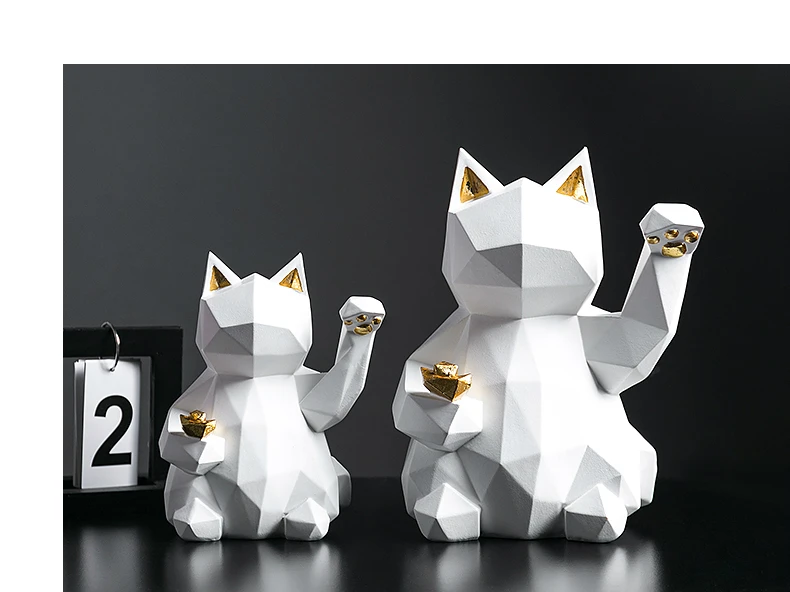 Счастливый Кот украшения творческий дом украшения maneki neko ev aksesuarlari fengshui decoracion hogar nordico подарок на день Святого Валентина