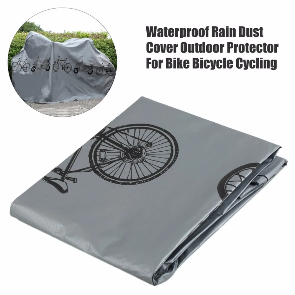 Top Bicycle UV Protector Cover Dustproof Bike Rain Dust Cover Waterproof Outdoor Gray For Bike Bicycle Cycling 200X110cm 0