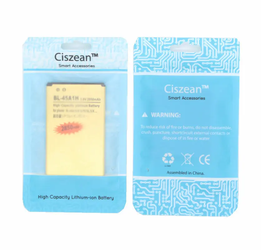 Ciszean 2850mAh BL 45A1H / BL45A1H золотистый Сменный аккумулятор для LG K10 F670L F670K F670S F670 K420N LTE Q10 K420