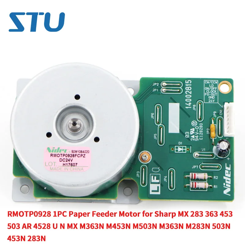 

1 шт., мотор для подачи бумаги RMOTP0928 для Sharp MX 283 363 453 503 AR 4528 U N MX M363N M453N M503N M363N M283N 503N 453N 283N 363N