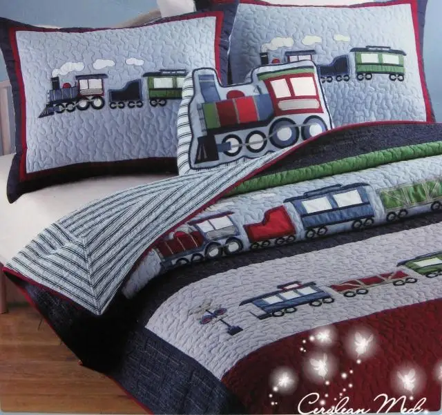 train bedding bed bedspread queen twin comforter air cotton child conditioning quilting sets pieces