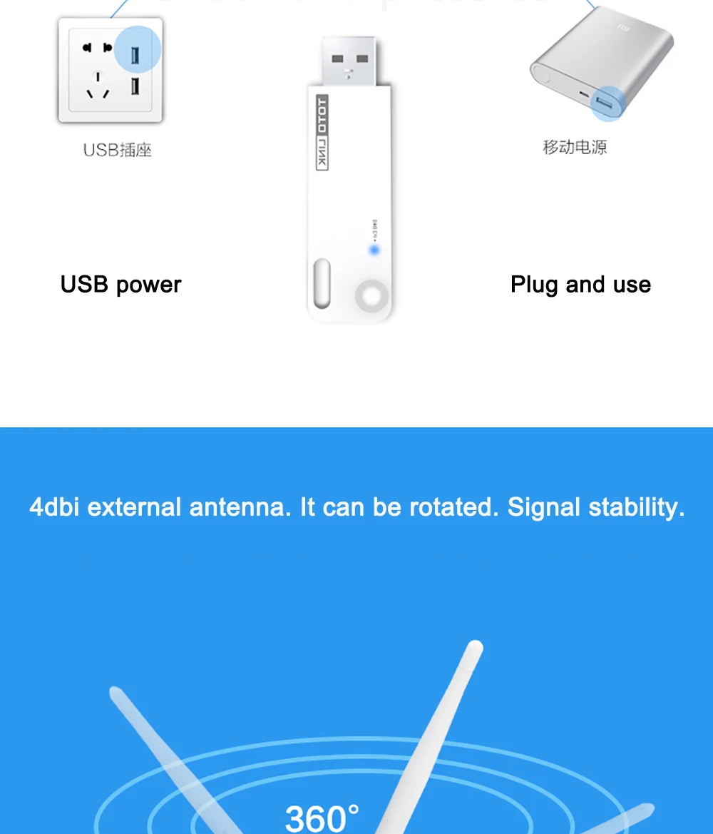 TOTOLINK EX100 wifi повторитель Универсальный ретранслятор wifi удлинитель 150 Мбит/с 802.11n усилитель Wi-Fi удлинитель