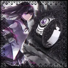 Серебряное кольцо Puella Magi Madoka Magica Akemi Homura Soul Gem 925 пробы#7 Cos