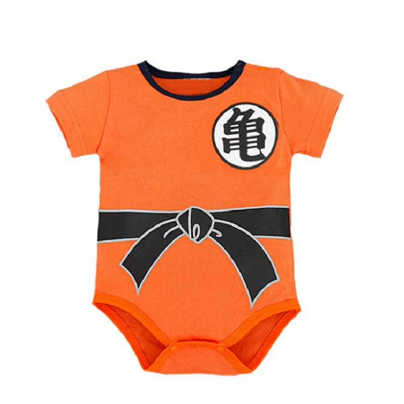 Dragon Ball Z Goku ползунки детские Спортивный костюм для малышей общая дети облегающий костюм Одежда для малышей Комплект одежда из хлопка
