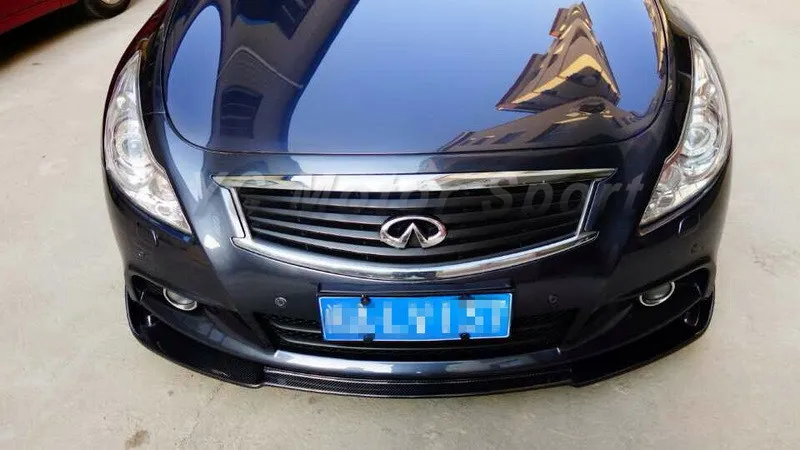 2010-2013 Infiniti G25 G37 4D Sedan EU Style Front Bumper Lip CF (16)
