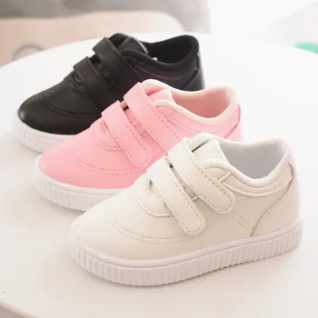 

AFDSWG PU waterproof white girl shoes sneakers black kids boys shoes pink girls running shoes children shoes