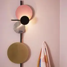INS настенный светильник в скандинавском стиле Дизайнерское искусство гостиная спальня Планета свет роскошный настенный светильник-бра декоративный свободный вращение