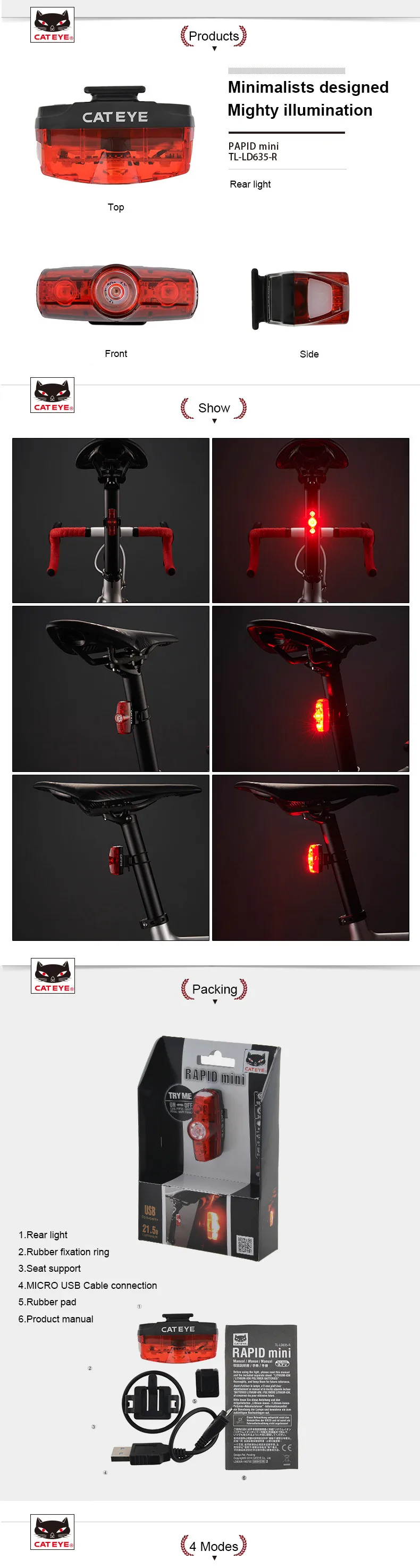Discount CATEYE Rapid mini Bicycle Safety Lights Cycling LED USB Rechargeable Taillight Rear Lights Bike Seatpost Tail Warning Lights 0 Discount CATEYE Rapid mini Bicycle Safety Lights Cycling LED USB Rechargeable Taillight Rear Lights Bike Seatpost Tail Warning Lights 0