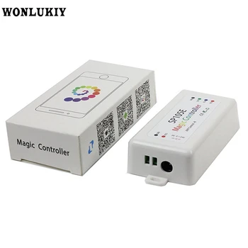 

DC5V-24V SP105E Bluetooth Controller WS2811 WS2812B Led Magic Controller for SK6812 RGB/RGBW APA102 WS2801 Pixels Led Strip